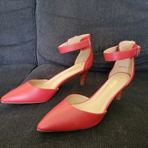 Red Strap Heels